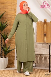 CY Olive Long Tonic  Suit