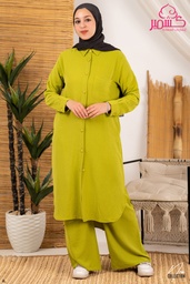 CY Pistachio Long Tonic   Suit