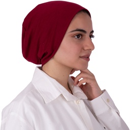 [بونية بدون خياطة نبيتي] Dark red inner cap without sewing