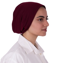 [بونية بدون خياطه عنابي] Maroon inner cap without sewing