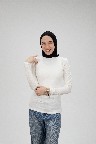 [مصنع جميلة بادي كم سبرينا اوف وايت ] Off white Jamila Body Sabrina Sleeve