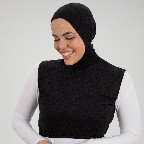 [مصنع جميلة بادي نص بادي كابيشو اسود] Black  Jamila Crop top with capishu