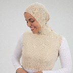 [مصنع جميلة بادي نص بادي كابيشو بيج] Beige  Jamila Crop top with capishu