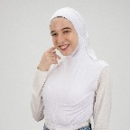 [مصنع جميلة بادي نص بادي كابيشو ابيض] White  Jamila Crop top with capishu
