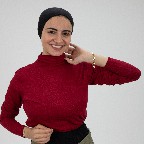 [مصنع جميلة بادي نص بادي كم نبيتي] Dark Red Jamila Crop top long sleeve